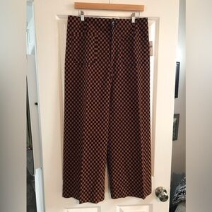 NWT Anthropologie the Colette wide leg cropped pants